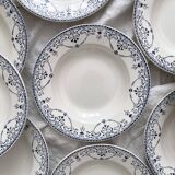 10 deep ironware plates “Balzac” Choisy le Roi