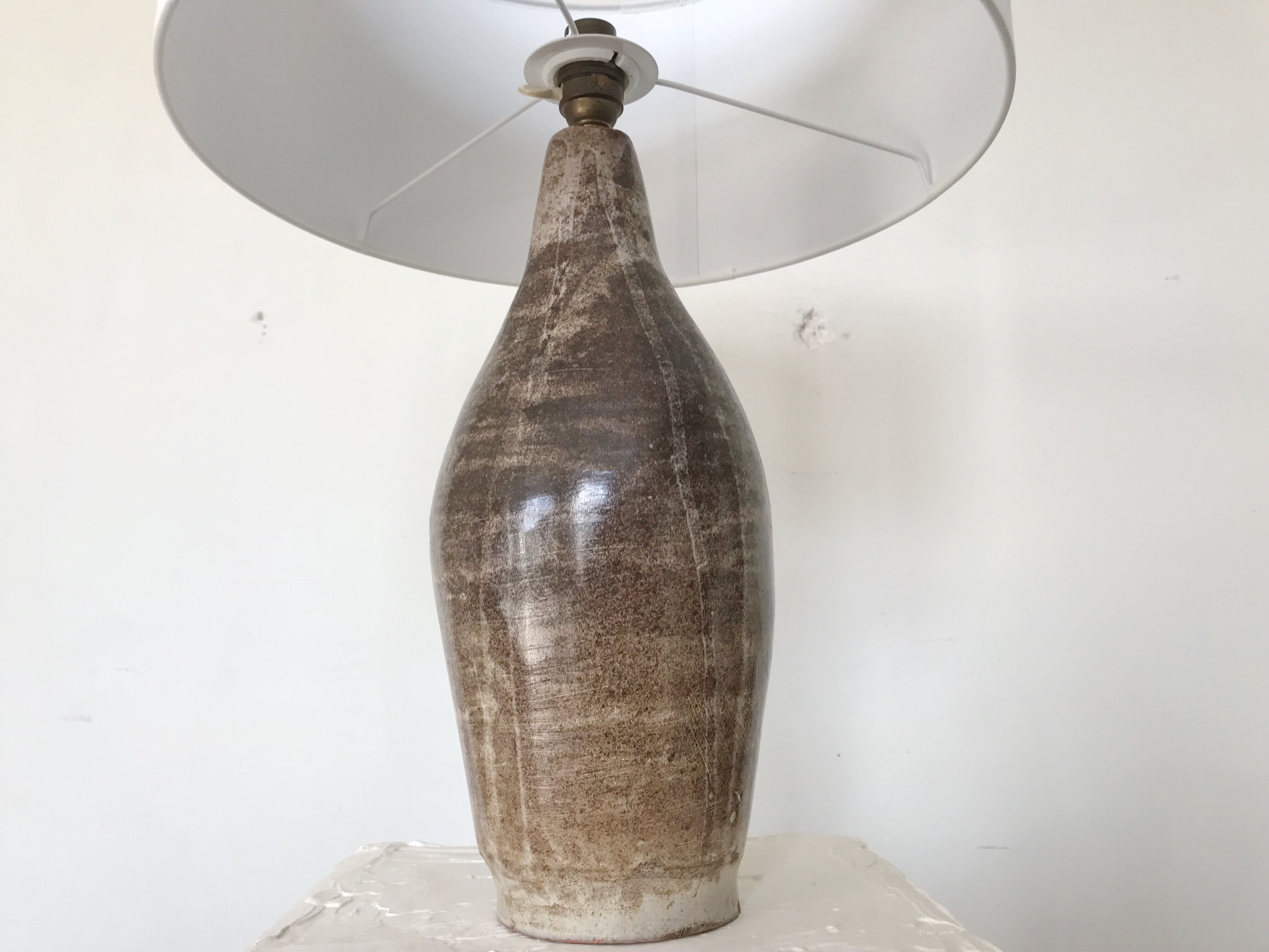 Table lamp ceramic, stoneware, of 1960