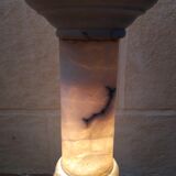 Alabaster column lamp