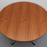 1960s coffee table in walnut and chrome