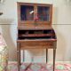 Louis XVI/18th century mahogany roll-top desk forming a display case