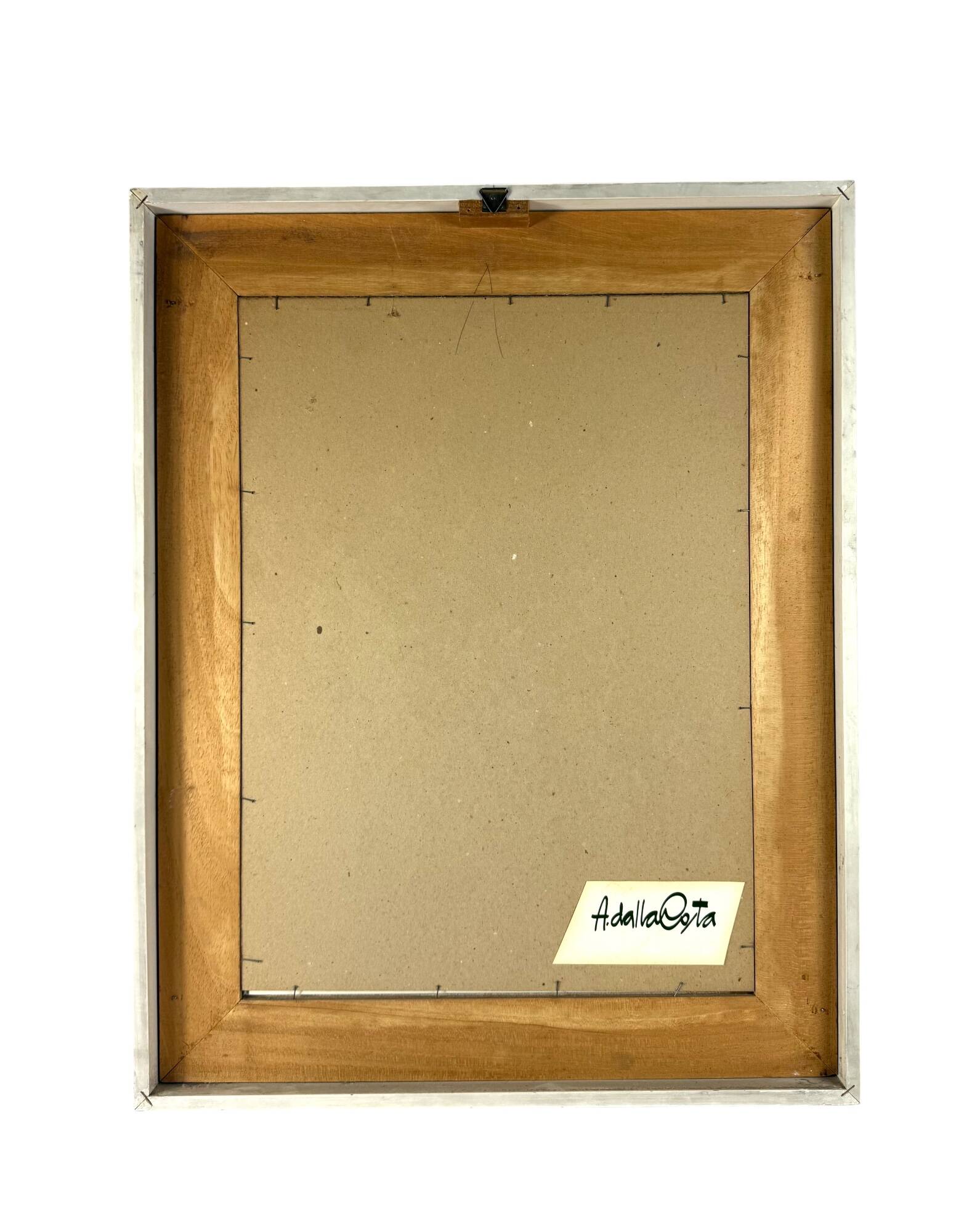 Amleto Dalla Costa, original serigraph framed, Milan Italy 1980s