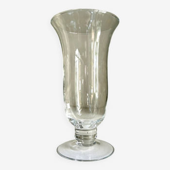 Vase en verre transparent