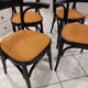 Suite of 4 chairs vintage bistrot 1960s