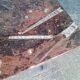 Fossil marble design coffee table 124cm