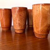 Digoin cups in glazed stoneware