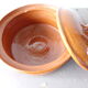 Glazed terracotta casserole