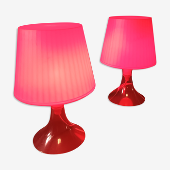 Lampes ikea rouge