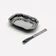 Stainless steel butter dish