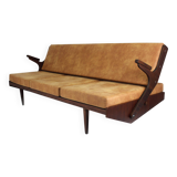 Restored Mid-Century Convertible Sofa from Opp Drevovyroba, 1970s