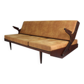 Restored Mid-Century Convertible Sofa from Opp Drevovyroba, 1970s