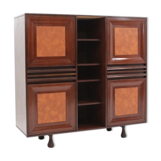 Stildomus design mahogany highboard 1960s