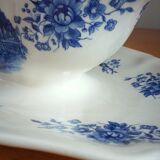 Saucière en porcelaine de Sarreguemines modèle Romantic