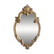 Vintage wall mirror in gold resin