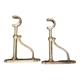 Brass curtain rod holder