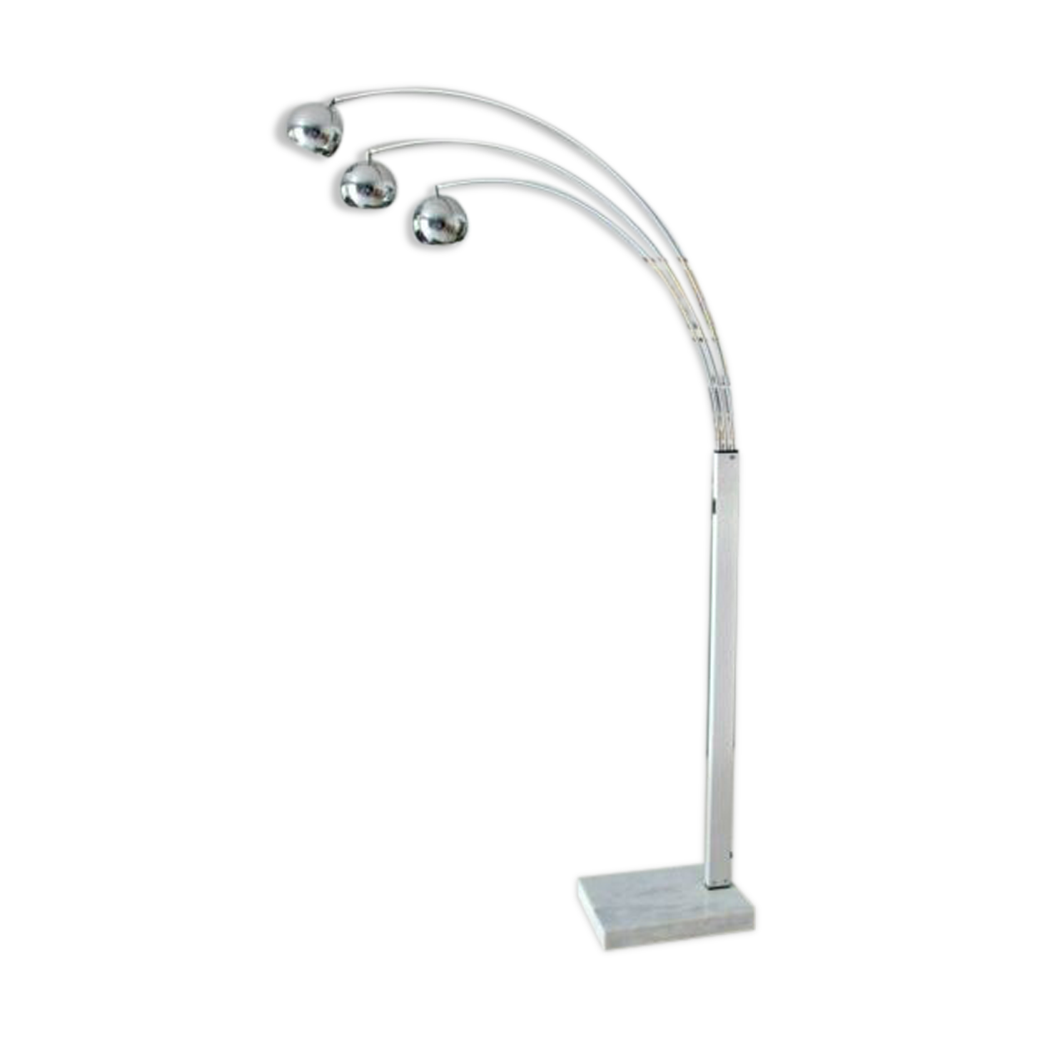 Floor lamp with 3 arms of lights circa 1970/1980