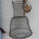 Panier de pêche goujonnière pécheur vintage