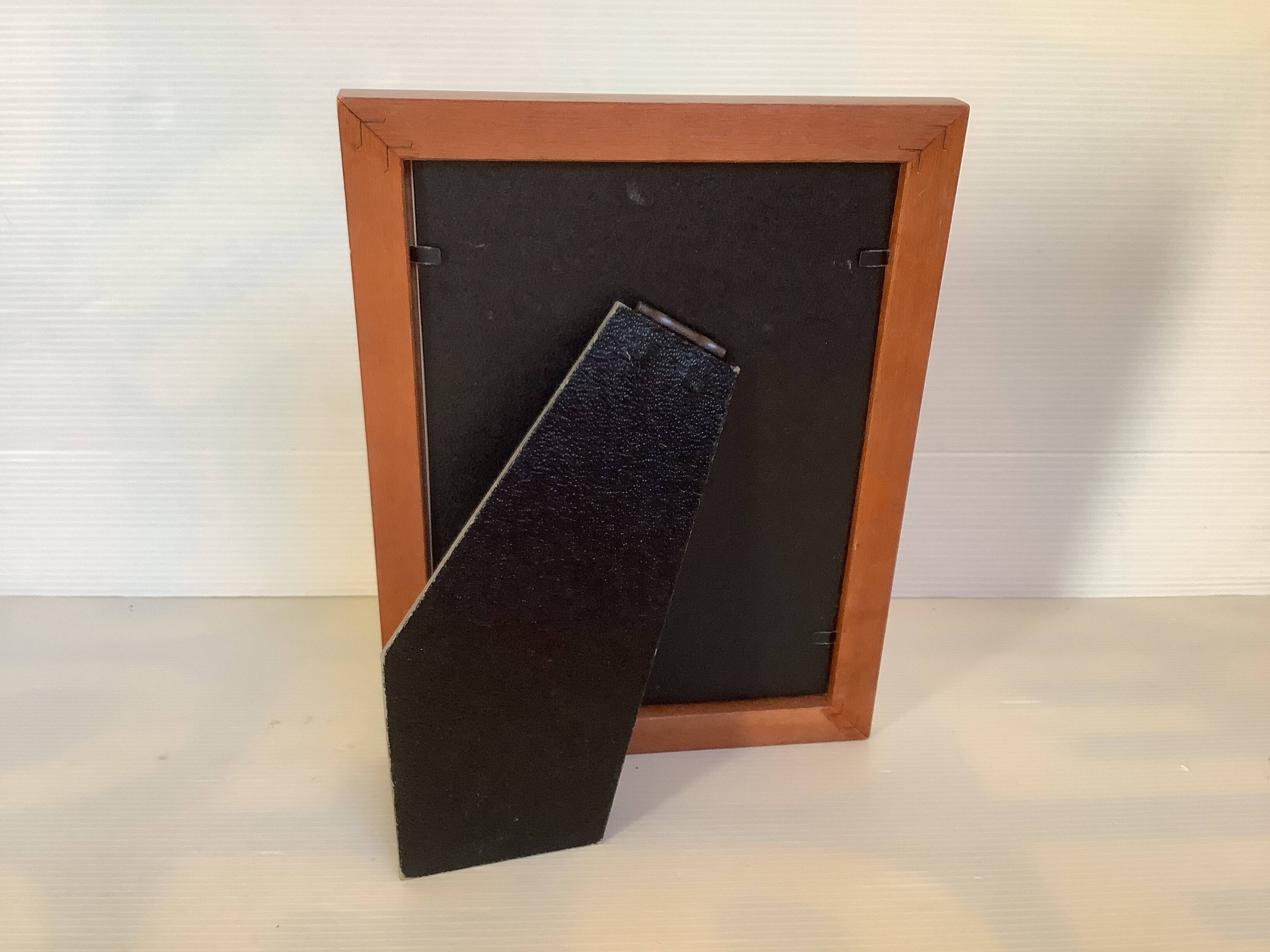 Wooden mosaic frame made in France
