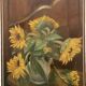 Still life painting with sunflowers 20th century