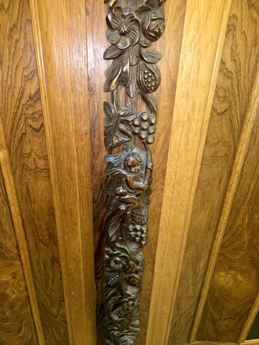 Dutch Renaissance-style cushion cabinet in solid wood