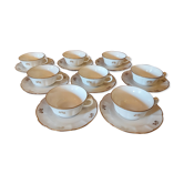 8 Limoges porcelain cups