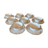 8 tasses porcelaine de Limoges