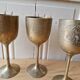 Lot De 4 Calisse Verre En Laiton