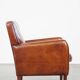 Sheepskin leather armchair