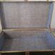 Travel trunk original lacquered wood and metal