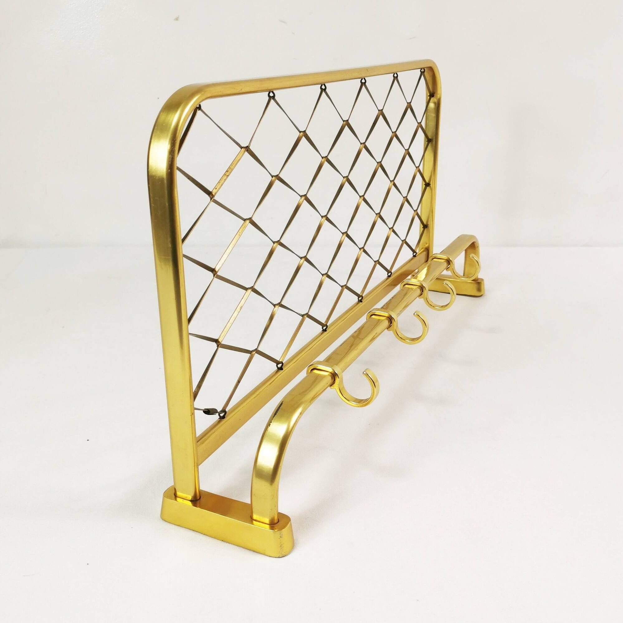 Art Deco wall coat rack, 1960s
