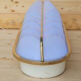 Large Stilux cinema wall lamp Art Deco Italy herringbone pattern