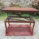 Modular vintage oak coffee table with Albert Ducrot's magical system