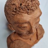 Lace bust in terracotta, 24 cm