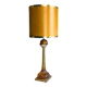 Grande lampe de table en lucite ambre de style Régence