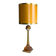 Grande lampe de table en lucite ambre de style Régence