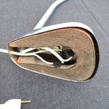 Large Art Deco chrome lamp on flexible and adjustable.