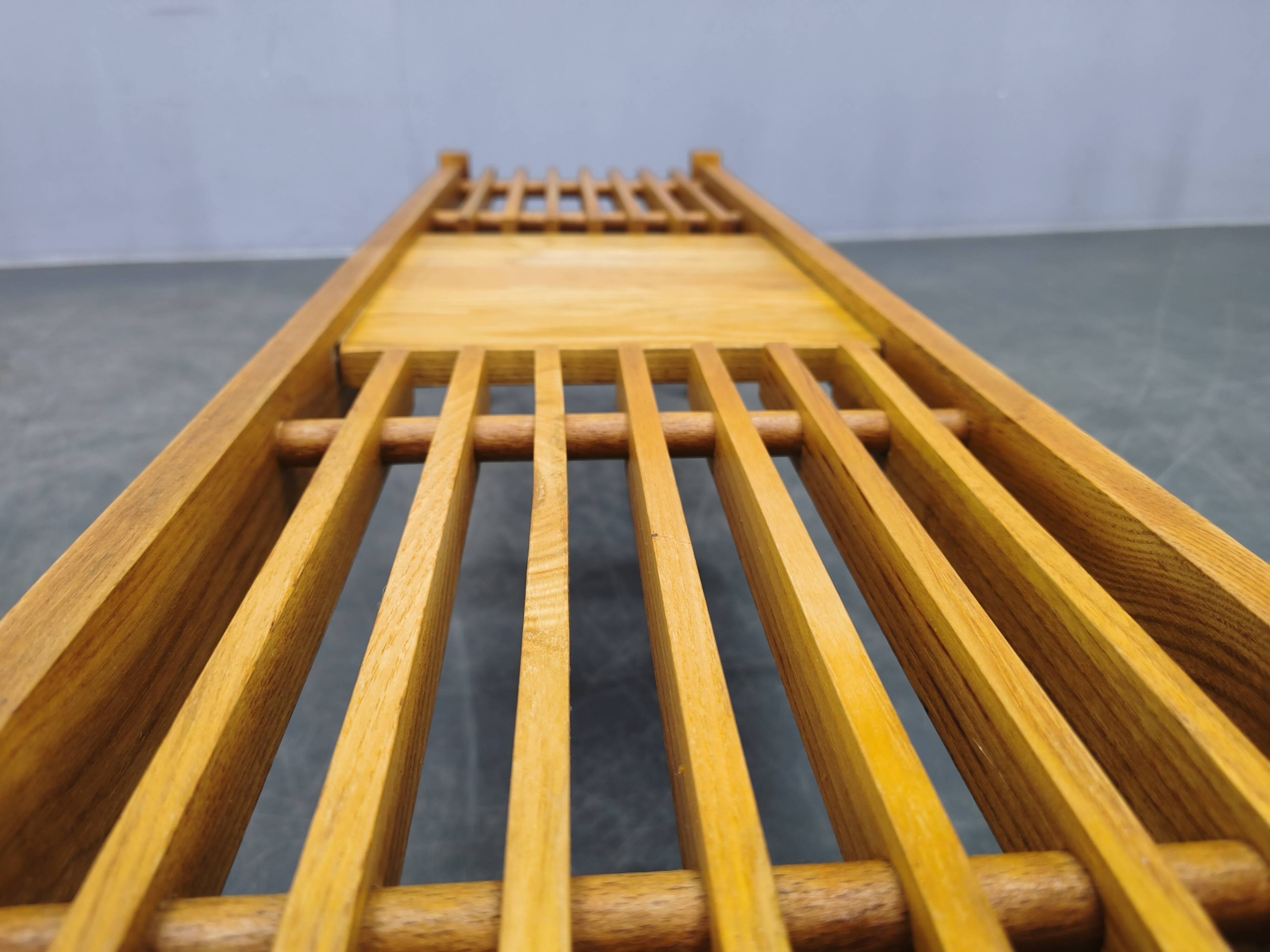 Set of Three Mid-Century Wooden Plant Stands, Czechoslovakia 1970s