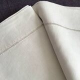 2 draps en lin blanc cassé 230cmx330cm
