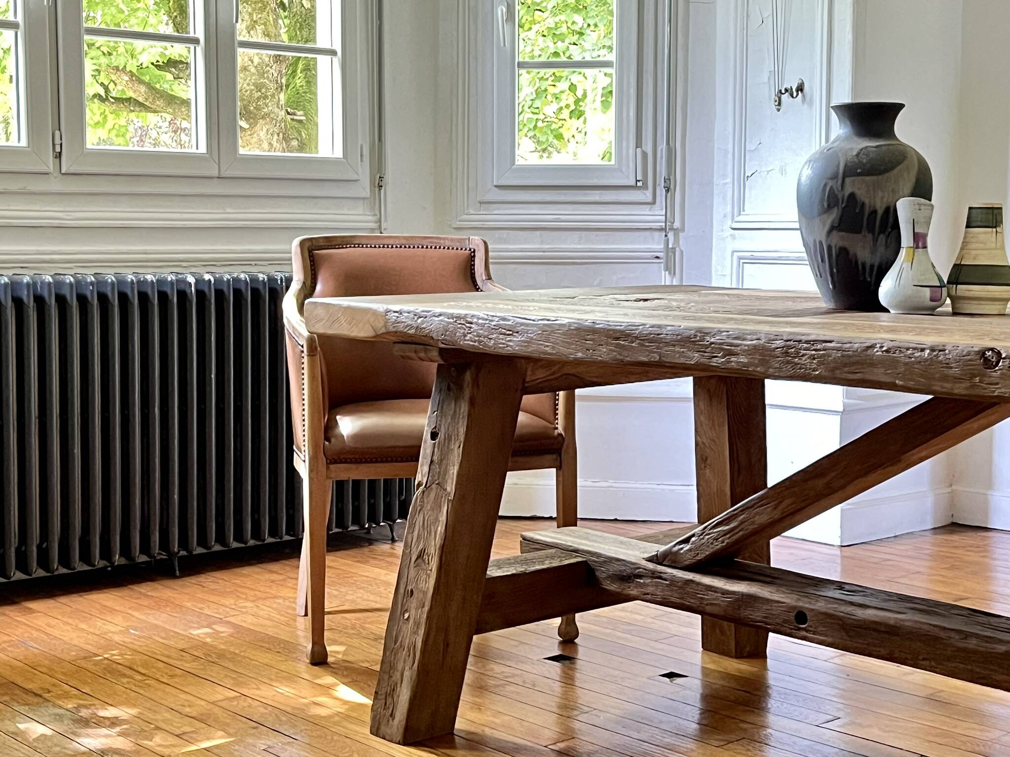 Table de ferme Tower – Chêne Ancien 260 cm