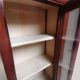 Antique mahogany veneer display cabinet from the 19th century - Louis Philippe style
