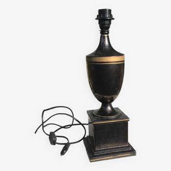 Bronzed ceramic lamp base