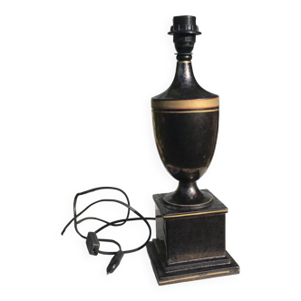 Bronzed ceramic lamp base