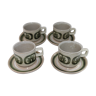 Set of 4 Cups with coffee or tea made in England