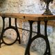 Established cast-iron stand shop console