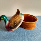 Vintage ceramic duck tureen