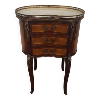 Small Louis XV style kidney chest of drawers