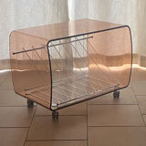 Hi-fi coffee table, plexiglass, Michel Dumas