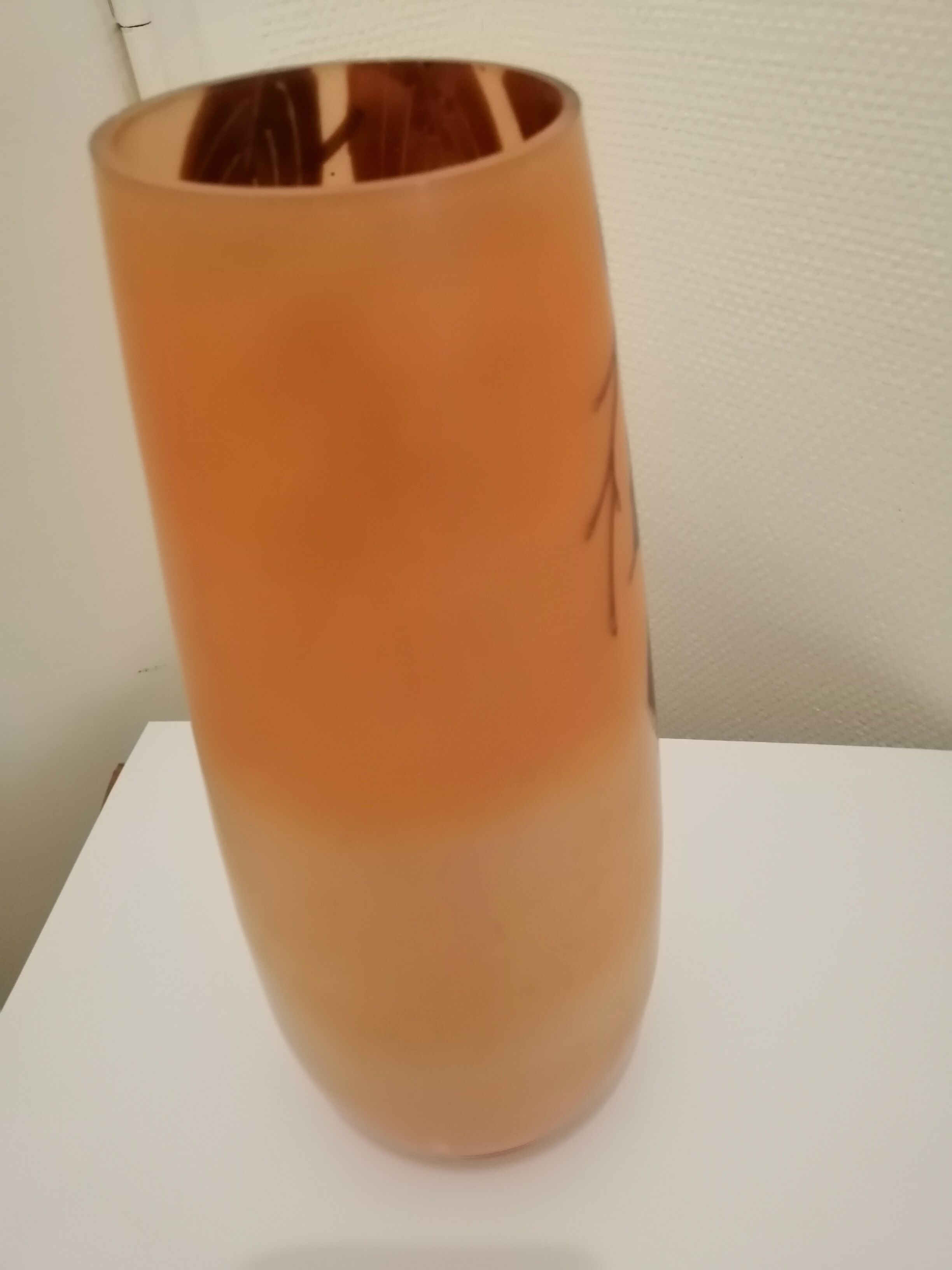 Old vase in colored glass 1