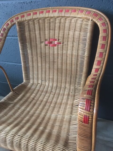 Rattan armchair
