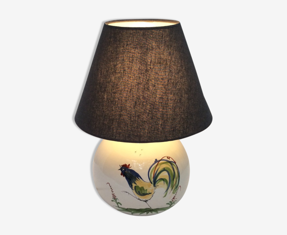 Lamp To Install With Lampshade In Earthenware Of Roanne Signed Dimension Total Height 38cm Diameter 20 Selency Roanne Signed Dimension Total Height, How To Install A Lampshade